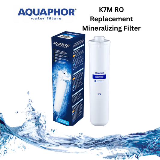 Aquaphor K7M RO Replacement Mineralizing Filter with packaging on a white background
