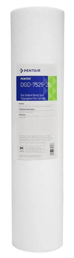 Pentek Dual-Gradient Sediment Cartridges 10" Big Blue  - DGD7525