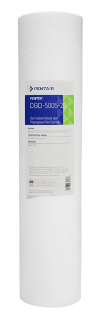 Pentek Dual-Gradient Sediment Cartridges 20" Big Blue  - DGD5005-20