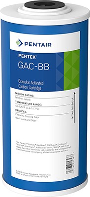 Pentek Taste/Odour/Sediment Cartridges 10" Big Blue - GAC-BB